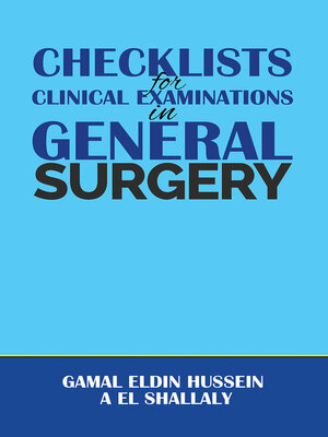cover image of Checklists for Clinical Examinations in General Surgery